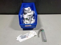 LOT OF LARYNGOSCOPE BLADES & HANDLES