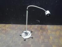 BREWER GOOSENECK EXAM LIGHT ON ROLLING STAND