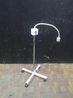 BRANDT GOOSENECK EXAM LIGHT ON ROLLING STAND