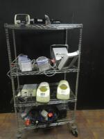 LOT OF MISC. MONITORS, RESPIRATORY HUMIDIFIERS, ETC.