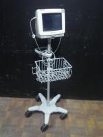 PHILIPS INTELLIVUE MP5T PATIENT MONITOR ON ROLLING STAND