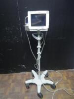 PHILIPS INTELLIVUE MP5T PATIENT MONITOR ON ROLLING STAND