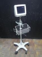 PHILIPS INTELLIVUE MP5T PATIENT MONITOR ON ROLLING STAND