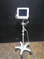 PHILIPS INTELLIVUE MP5T PATIENT MONITOR ON ROLLING STAND