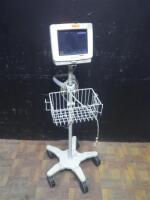 PHILIPS INTELLIVUE MP5T PATIENT MONITOR ON ROLLING STAND