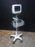 PHILIPS INTELLIVUE MP5T PATIENT MONITOR ON ROLLING STAND