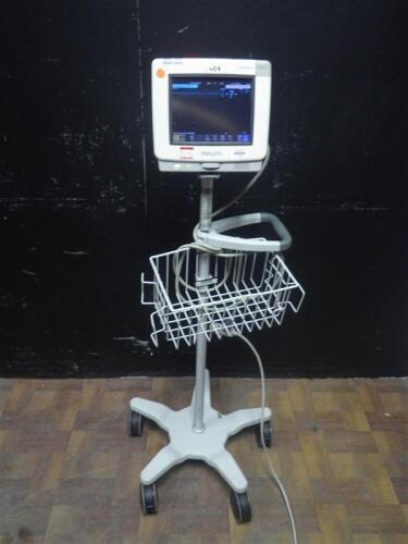 PHILIPS INTELLIVUE MP5T PATIENT MONITOR ON ROLLING STAND