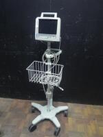 PHILIPS TELEMON PATIENT MONITOR ON ROLLING STAND