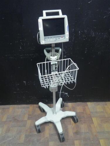 PHILIPS TELEMON PATIENT MONITOR ON ROLLING STAND