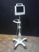 PHILIPS TELEMON PATIENT MONITOR ON ROLLING STAND