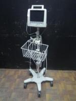 PHILIPS TELEMON PATIENT MONITOR ON ROLLING STAND