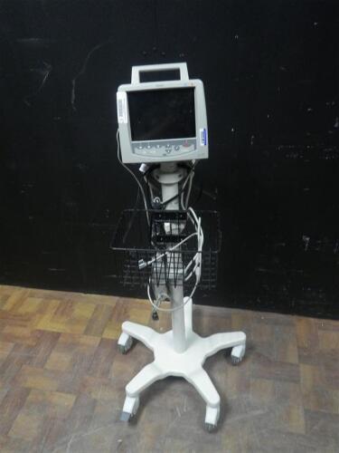 PHILIPS TELEMON PATIENT MONITOR ON ROLLING STAND