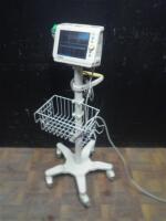 PHILIPS SURE SIGNS VS3 VITAL SIGN MONITOR ON ROLLING STAND