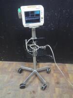 PHILIPS SURE SIGNS VS3 VITAL SIGN MONITOR ON ROLLING STAND