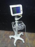 PHILIPS SURE SIGNS VS3 VITAL SIGN MONITOR ON ROLLING STAND