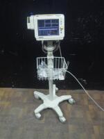 PHILIPS SURE SIGNS VS3 VITAL SIGN MONITOR ON ROLLING STAND