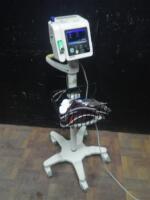 PHILIPS SURE SIGNS VS2+ VITAL SIGN MONITOR ON ROLLING STAND