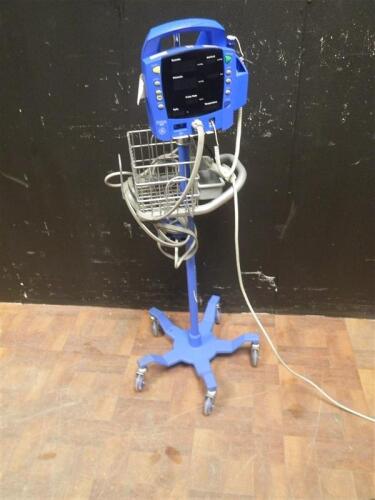 GE PROCARE 400 VITAL SIGN MONITOR ON ROLLING STAND