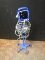 GE PROCARE 300 VITAL SIGN MONITOR ON ROLLING STAND