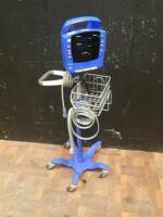 GE PROCARE VITAL SIGN MONITOR ON ROLLING STAND