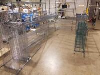 LOT OF METRO RACKS & PARTS (NO WHEELS)