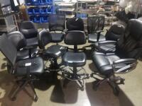 LOT OF OFFICE CHAIRS (QTY 10)