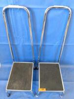 LOT OF 2 SURGICAL STEP STOOL WITH HANDLE