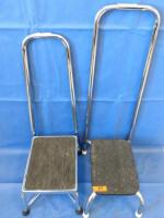 LOT OF 2 SURGICAL STEP STOOL WITH HANDLE