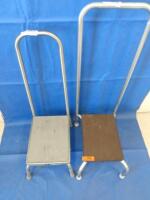 LOT OF 2 SURGICAL STEP STOOL WITH HANDLE