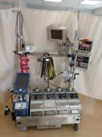 TERUMO/SARNS HEART/LUNG MACHINE TO INCLUDE TERUMO CDI 500 MONITOR, TERUMO SARNS 8000 SAFETY MONITOR, TERUMO 8000 SARNS CARDIOPLEGIA MONITOR, MEDTRONIC BIO-CONSOLE 560 SPEED CONTROL SYSTEM, 3 MEDTRONICS PRESSURE DISPLAY BOXES, MEDTRONIC AFFINITY EMERGENCY 