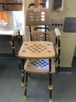 LOT OF 2 SHOWER CHAIR WITH MICROBAN