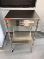 PEDIGO 1 DRAWER, 2 SHELF UTILITY CART