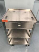 1 DRAWER, 3 SHELF UTILITY CART