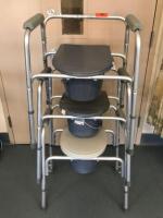 MEDLINE LOT OF 3 BEDSIDE COMMODES