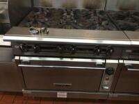 VULCAN COMMERCIAL 6 RANGE STOVE TOP WITH OVEN