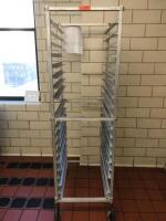 METAL TRAY RACK CART