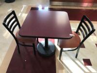 DINING TABLE WITH 2 CHAIRS