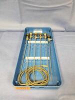 STORZ RESECTOSCOPE SET TO INCLUDE: STORZ 27005AA, 27005BA, 27005CA,27005EA,27005FA CYSTOSCOPES