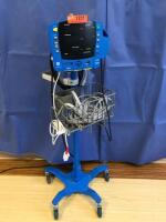 GE V100 VITAL SIGNS MONITOR ON ROLLING STAND