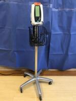 WELCH ALLYN SPOT VITAL SIGNS MONITOR ON ROLLING STAND