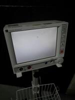 GE DASH 3000 PATIENT MONITOR ON ROLLING STAND