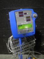 GE DINAMAP PRO 300V2 PATIENT MONITOR ON ROLLING STAND