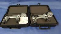 JAMAN LOT OF 2 SAEHAN HYDROLIC HAND DYNAMOMETERS WITH CASE