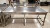 8 X 4 FOOT STAINLESS STEEL PREP TABLE