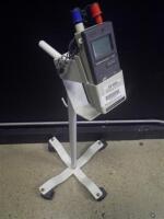 IVAC TEMP-PLUS II THERMOMETER ON ROLLING STAND