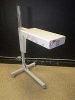 HILL-ROM FLUORO-LITE PHOTOTHERAPY LIGHT ON ROLLING STAND