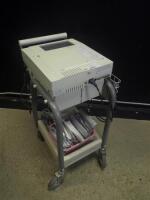 BURDICK E560 ECG/EKG MACHINE WITH LEADS ON CART