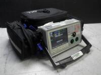 ZOLL E-SERIES BIPHASIC DEFIB WITH PACING, 12 LEAD ECG, ANALYZE, CO2, SPO2, NIBP & ECG CABLES, BATTERY