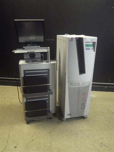 AGFA CR 35-X CR SYSTEM WITH WORKSTATION & CASSETTES