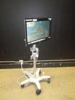 HP MONITOR ON ROLLING STAND